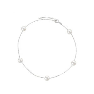 Bransoletka srebrna z perłami