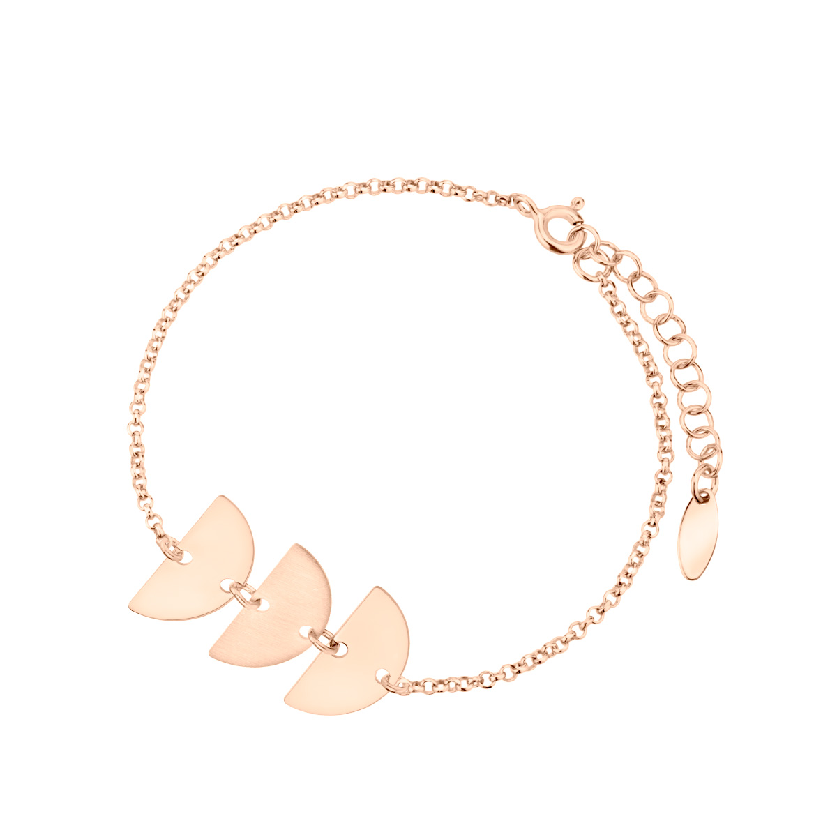 Bransoletka srebrna z różowym złoceniem Bransoletka srebrna z różowym złoceniem