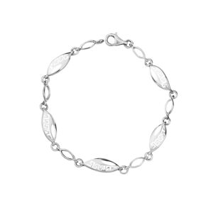 Bransoletka srebrna z wzorem greckiej drogi