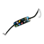 Bransoletka srebrna ze szkłem weneckim