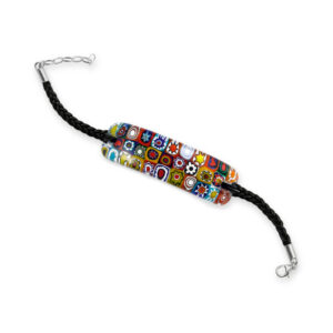 Bransoletka srebrna ze szkłem weneckim