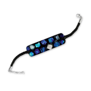 Bransoletka srebrna ze szkłem weneckim