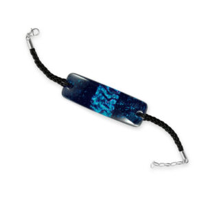 Bransoletka srebrna ze szkłem weneckim