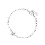 Bransoletka srebrna – łańcuszek kulkowy