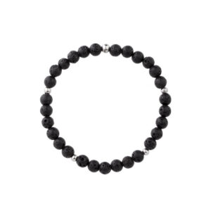 Bransoletka stalowa z lawy