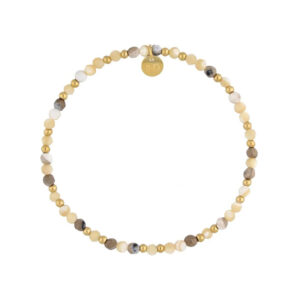 Bransoletka z agatami i muszlami