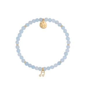 Bransoletka z akwamarynami