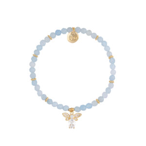 Bransoletka z akwamarynami