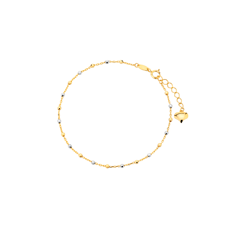 Bransoletka z białego i żółtego złota Bransoletka z białego i żółtego złota