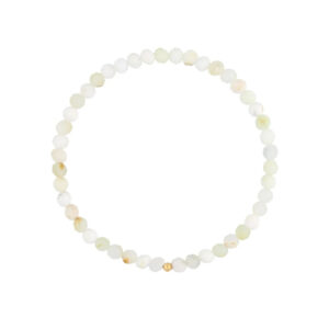 Bransoletka z białymi jadeitami