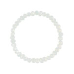 Bransoletka z białymi kryształkami