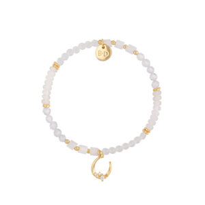 Bransoletka z cyrkoniami i jadeitami