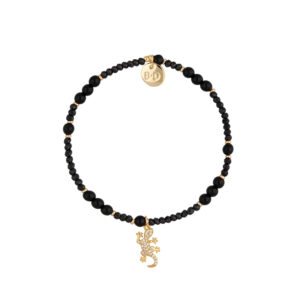 Bransoletka z czarnymi agatami