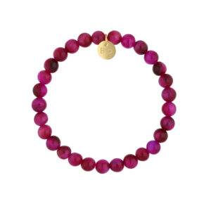 Bransoletka z fuksjowym tygrysim okiem