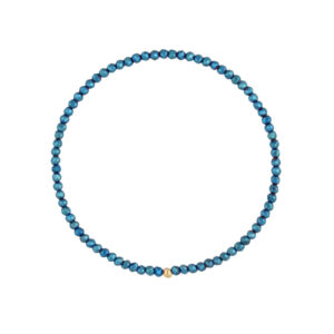 Bransoletka z hematytami niebieska