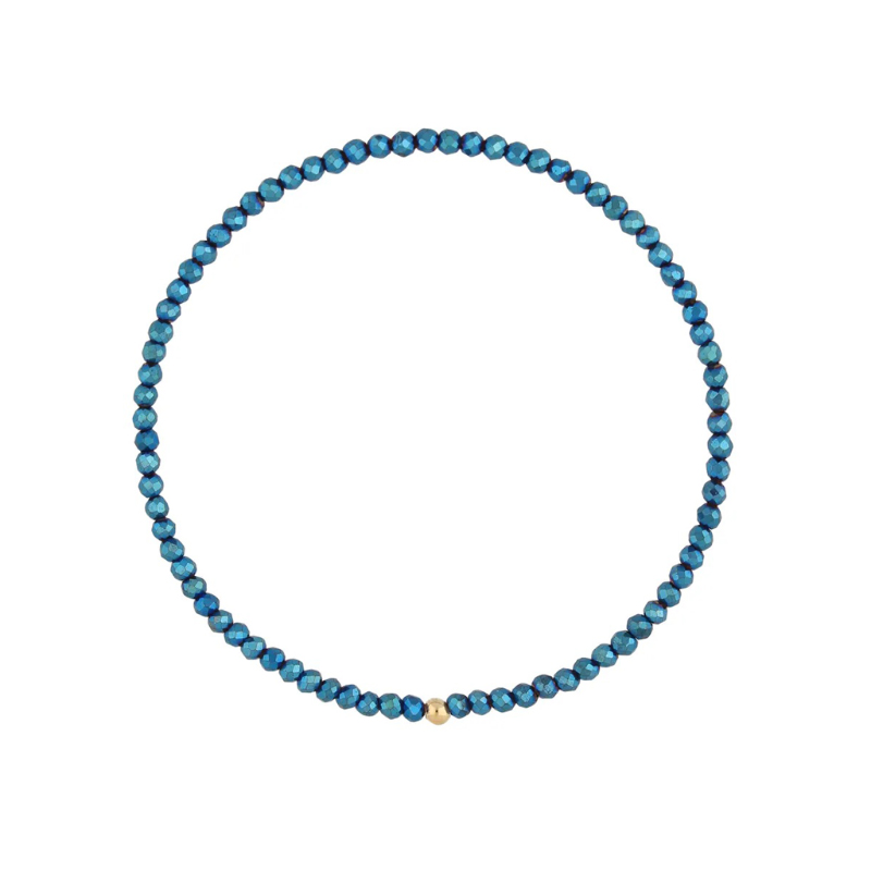 Bransoletka z hematytami niebieska Bransoletka z hematytami niebieska