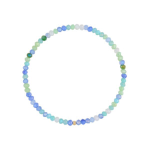 Bransoletka z kolorowymi kryształkami niebieska