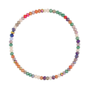 Bransoletka z kolorowymi kryształkami