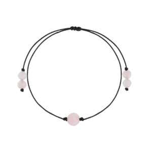 Bransoletka z kwarcem różowym