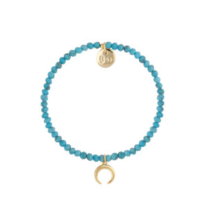 Bransoletka z magnezytami i księżycem
