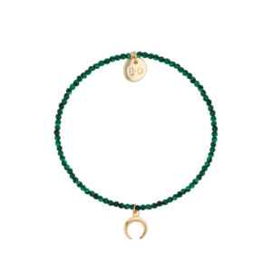 Bransoletka z malachitami i księżycem