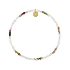 Bransoletka z morganitami i turmalinami