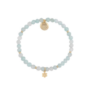 Bransoletka z mosiądzu i amazonitów