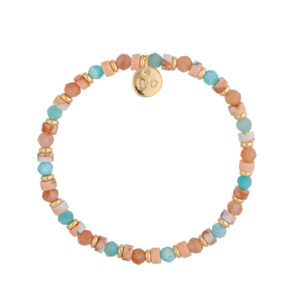 Bransoletka z mosiądzu i jaspisów