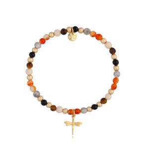 Bransoletka z mosiądzu i jaspisów