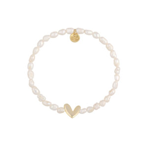 Bransoletka z mosiądzu i pereł