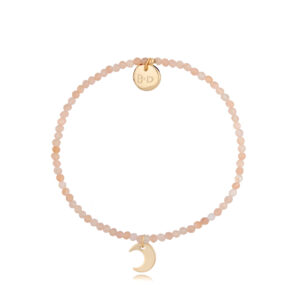 Bransoletka z mosiądzu z kamieniami naturalnymi