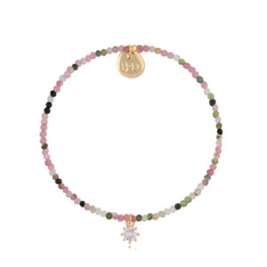 Bransoletka z mosiądzu z turmalinów