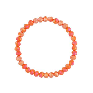 Bransoletka z pomarańczowymi kryształami