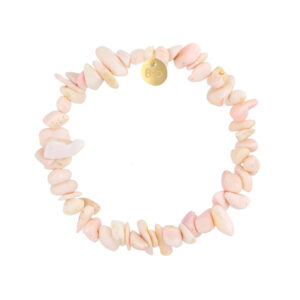 Bransoletka z różowymi muszlami