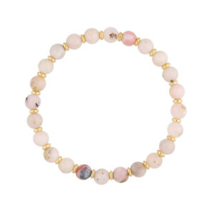 Bransoletka z różowymi opalami