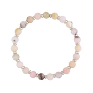 Bransoletka z różowymi opalami