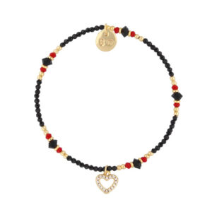 Bransoletka z turmalinami i sercem