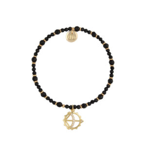 Bransoletka z turmalinami i zegarem słonecznym