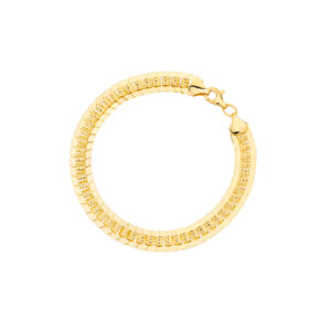 Bransoletka z żółtego złota z łączonych blaszek