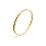 Bransoletka ze stali szlachetnej koło z cyrkoniami