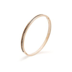 Bransoletka ze stali szlachetnej koło z cyrkoniami