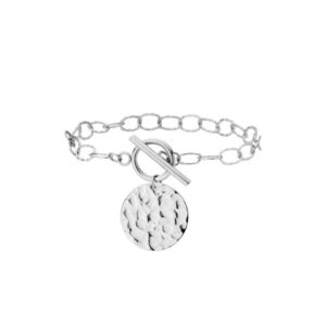 Bransoletka ze stali szlachetnej z blaszką