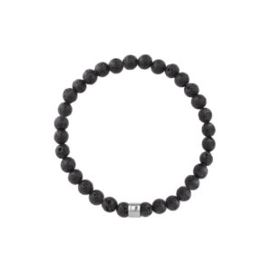 Bransoletka ze stali szlachetnej z kamieniami