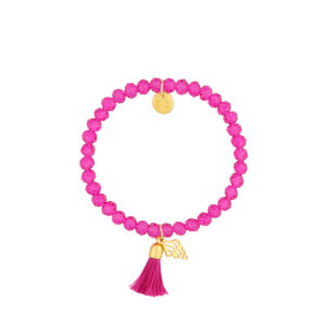 Bransoletka ze szklanymi koralikami