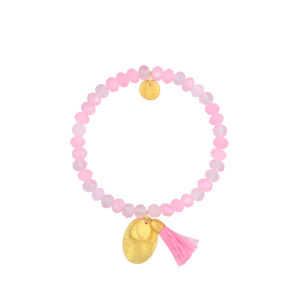 Bransoletka ze szklanymi koralikami