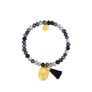 Bransoletka ze szklanymi koralikami