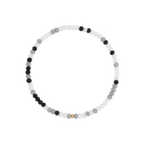 Bransoletka ze szklanymi kryształkami