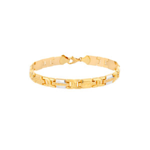 Bransoletka złota grecka droga i białe złoto