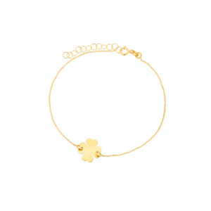 Bransoletka złota koniczyna