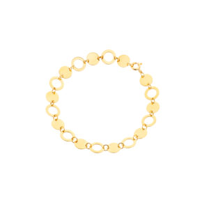 Bransoletka złota okrągłe blaszki